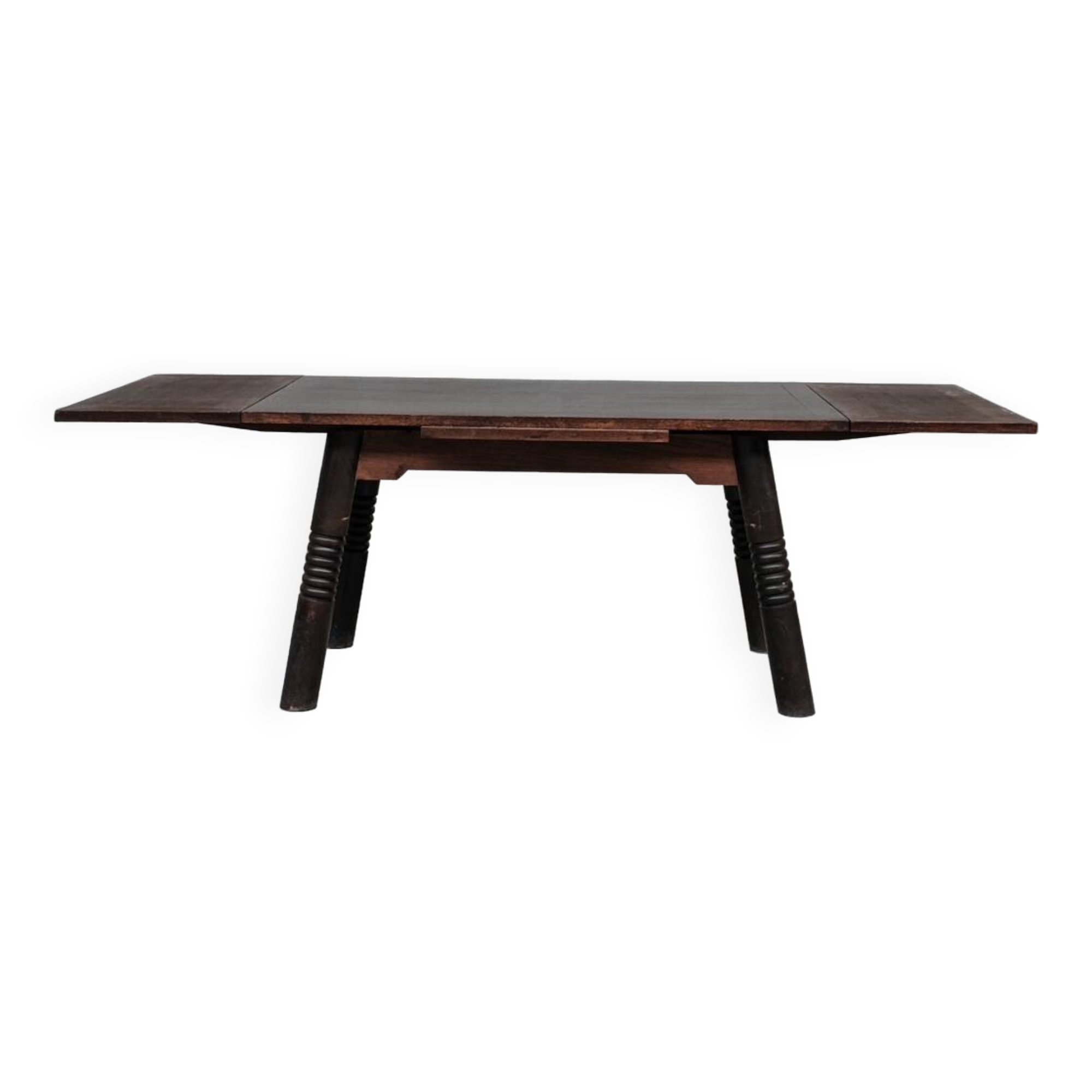 French Art Deco Oak Dining Table