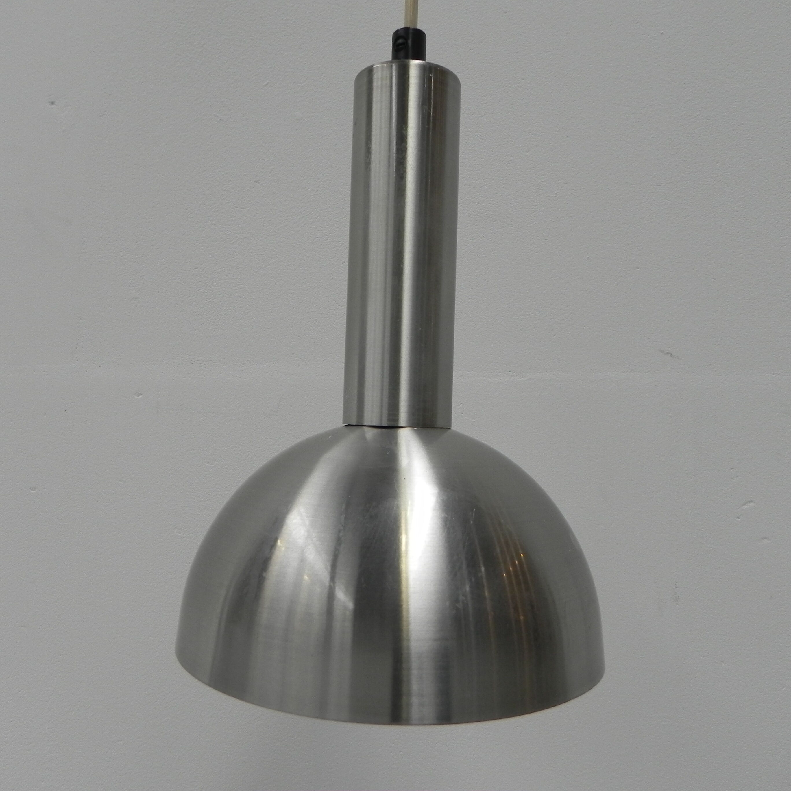 Vintage hanging lamp with aluminum shade