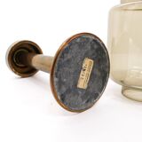 Hans-Agne Jakobsson smoked glass candle holder for Markaryd model L-102/32 - 1960s