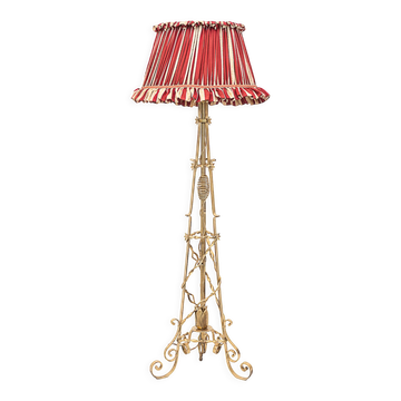 Lampadaire fer forgé, Merceris, 1950