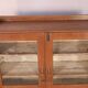 Old art deco showcase in Burmese teak patina original interior swine