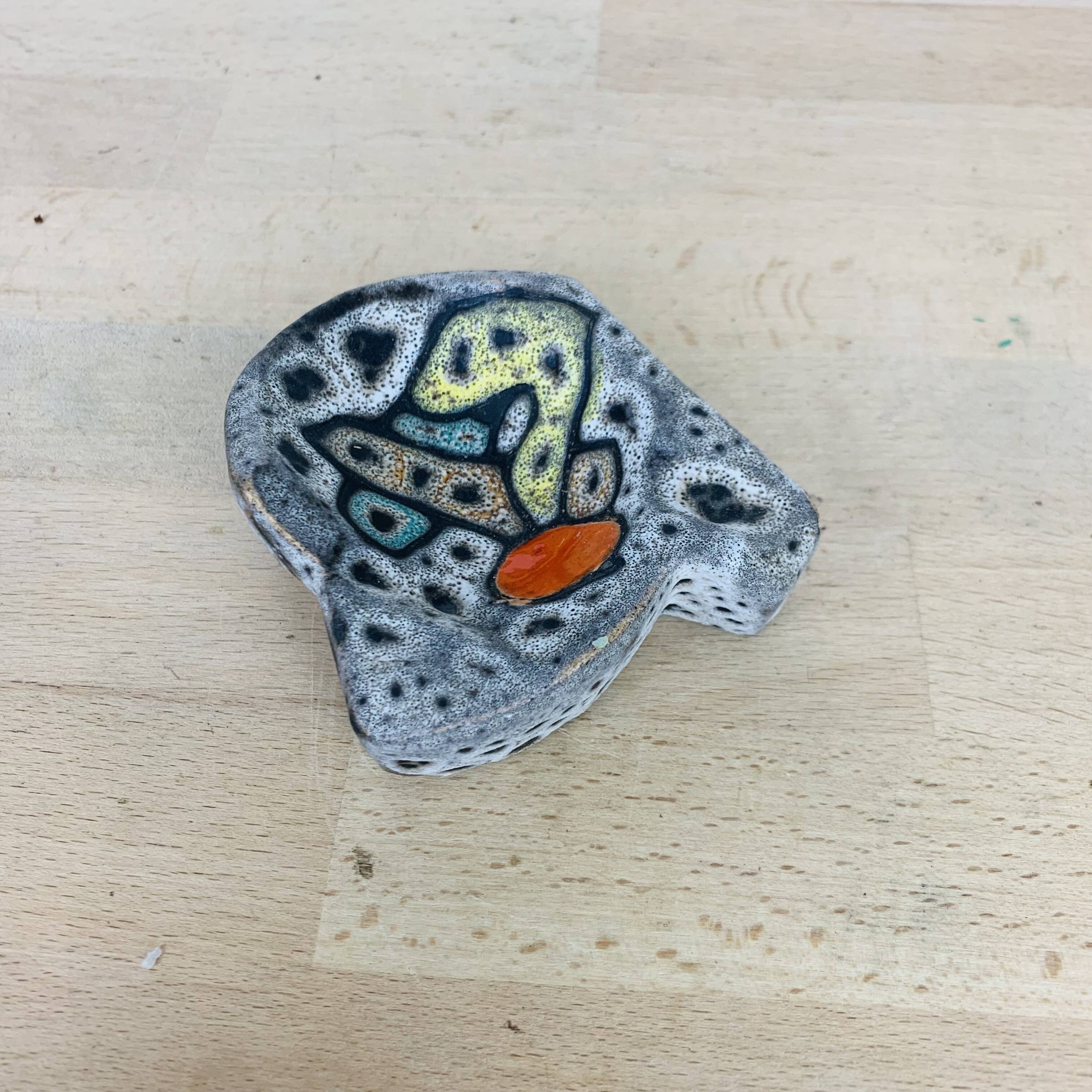 Ceramic pocket emptier by Marius Bessone in Vallauris, ashtray