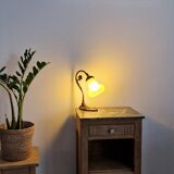 Art deco style oak bedside table from the 1920s