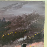 Sunset, oil on canvas