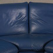 Nicoletti Salotti post-modern leather sofa, Italy 1980s