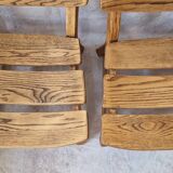 Pair of brutalist armchairs by Dittman & CO for AWA Radboud