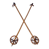 Vintage bamboo ski poles
