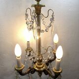 Lustre 4 lumières en bronze Napoléon III
