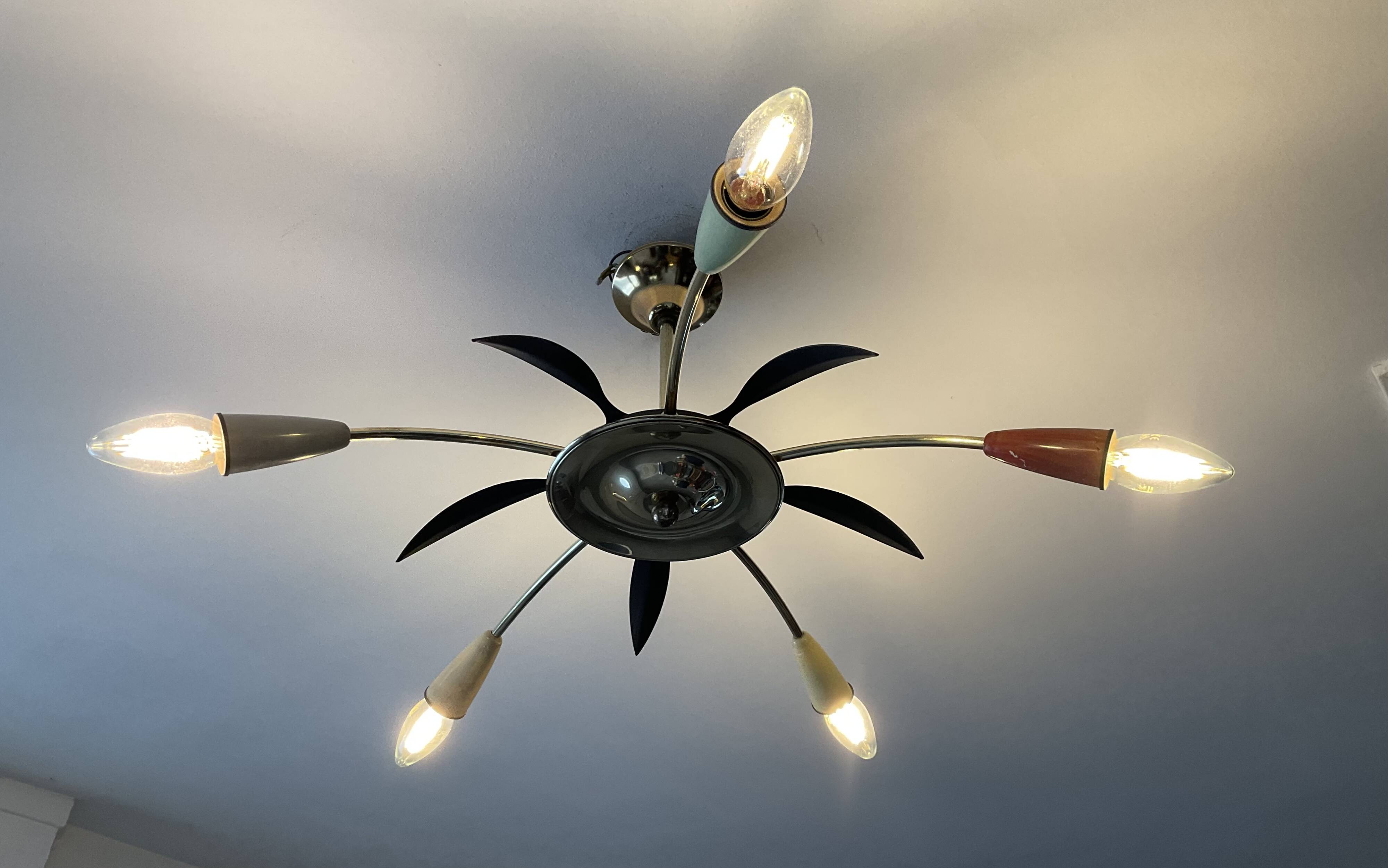Vintage ceiling light from the 50s
