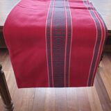 Vintage Basque tablecloth vermilion 170X140 and 5 towels