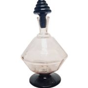 Art Deco carafe from Hortensja Glassworks, Poland, 1930s