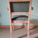 Fauteuil bridge art deco bouclette verte