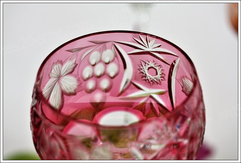 Series 6 of the Rhine wine glass or Roemer Nachtmann Crystal model Traube