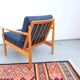 Vintage retro armchair from the 60s-70s in teak, Mid-Century style.