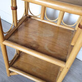 Low rattan shelf