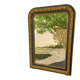 Louis-Philippe mirror, gilded and grey patina, circa 1890.