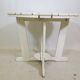 Vintage garden folding table in wood by Triconfort Model Riviera, 1970s