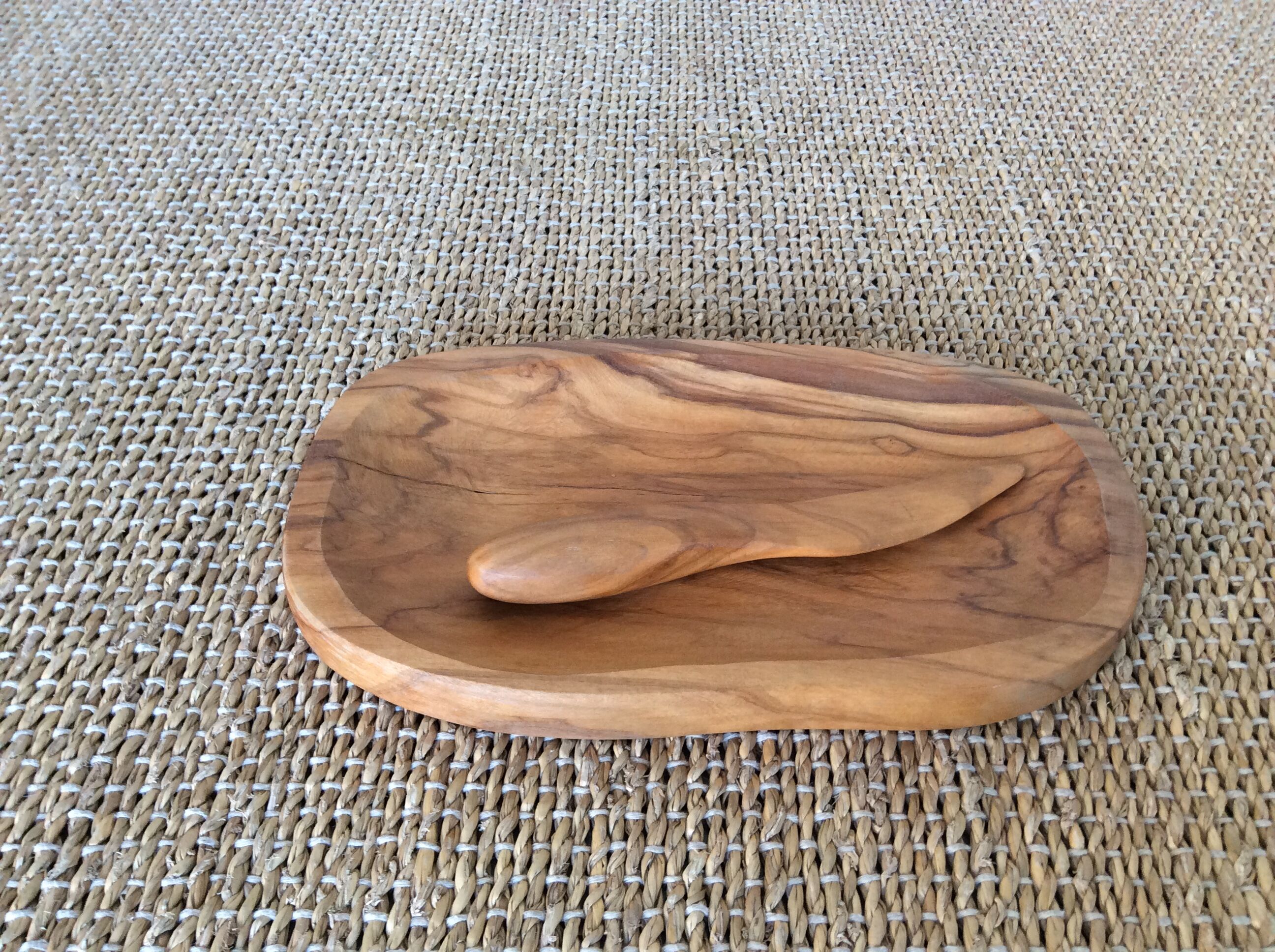 Wooden butter dish
