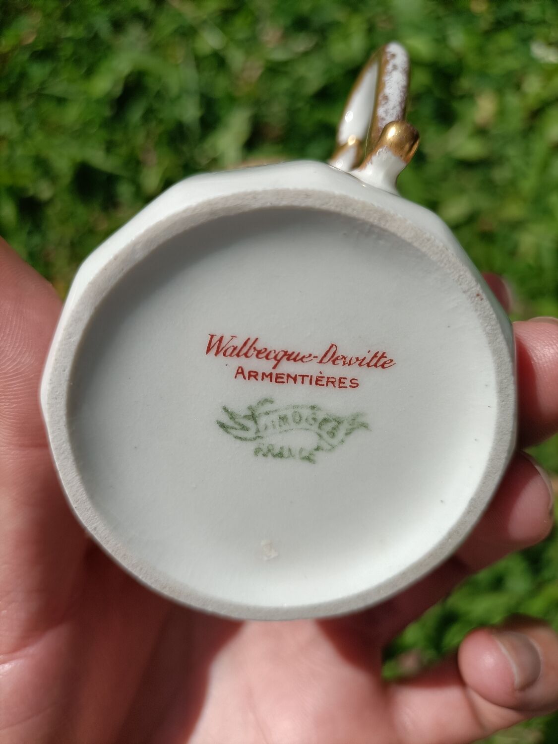Limoges porcelain tea service - Walbecque Dewitte Armentières