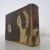 Vintage glazed studio ceramic vase by Trille Jørgensen, Denmark, 1970s.