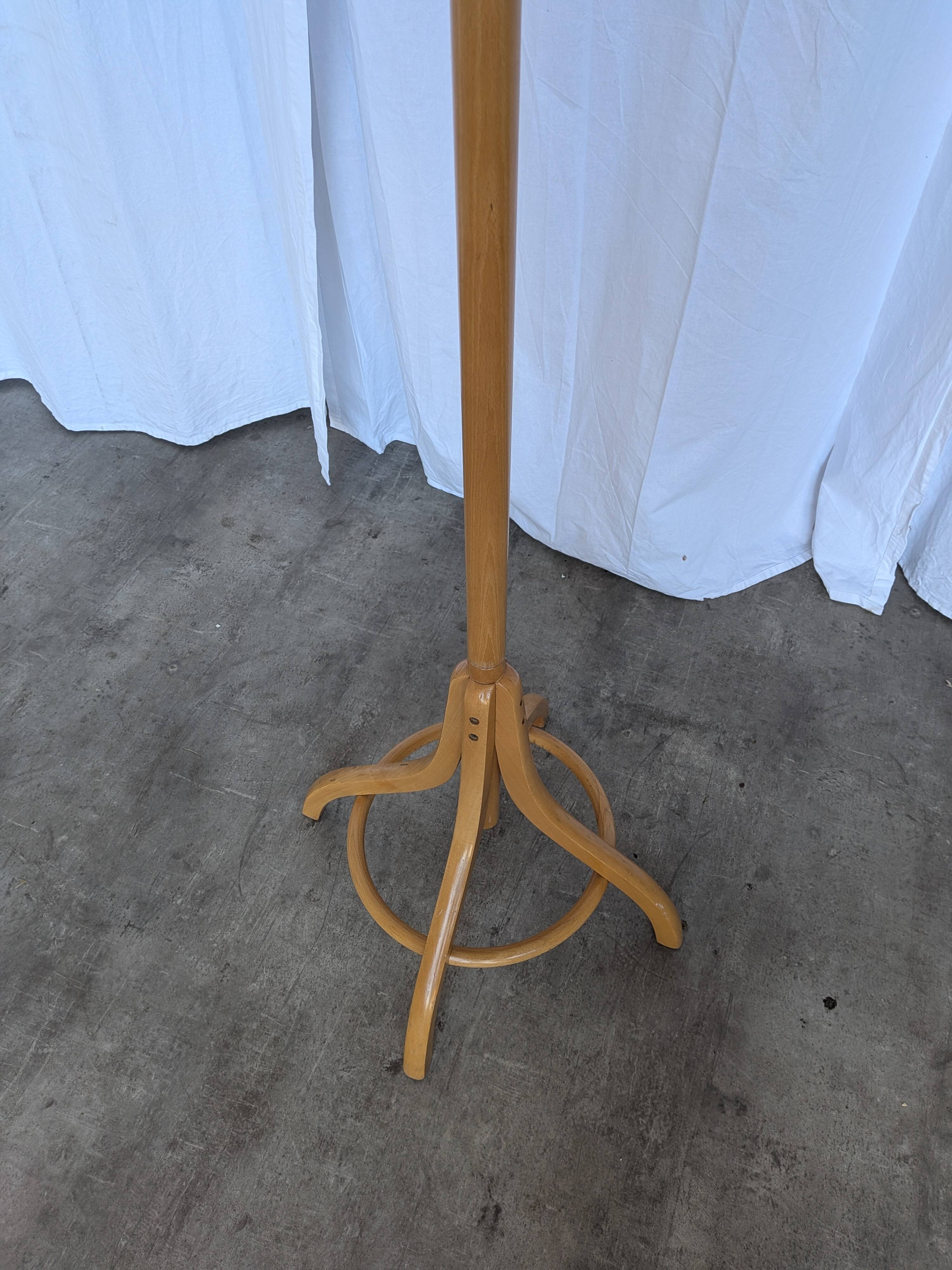 Vintage Bentwood Coat Stand, Thonet Style Hall Tree, Wood Coat Rack