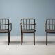 Set of 3 bentwood armchairs attributed to Josef Hoffmann for Thonet, Czechoslovakia, 1930s–1950s