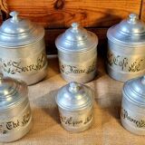 Série gigogne 6 pots épices années 40/50