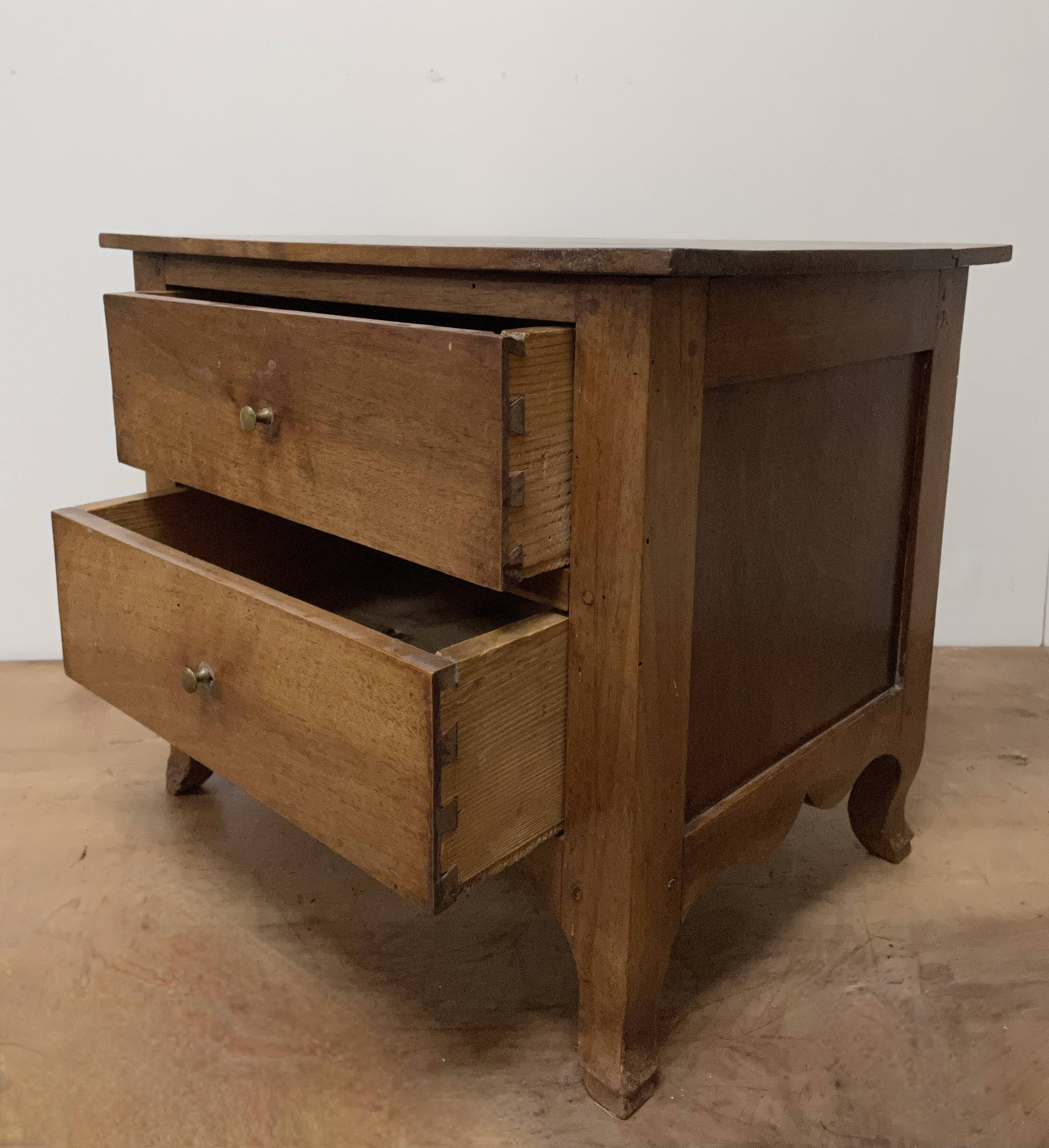 Low walnut cabinet
