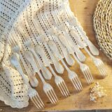 Ercuis 12 antique silver plated metal forks 1910