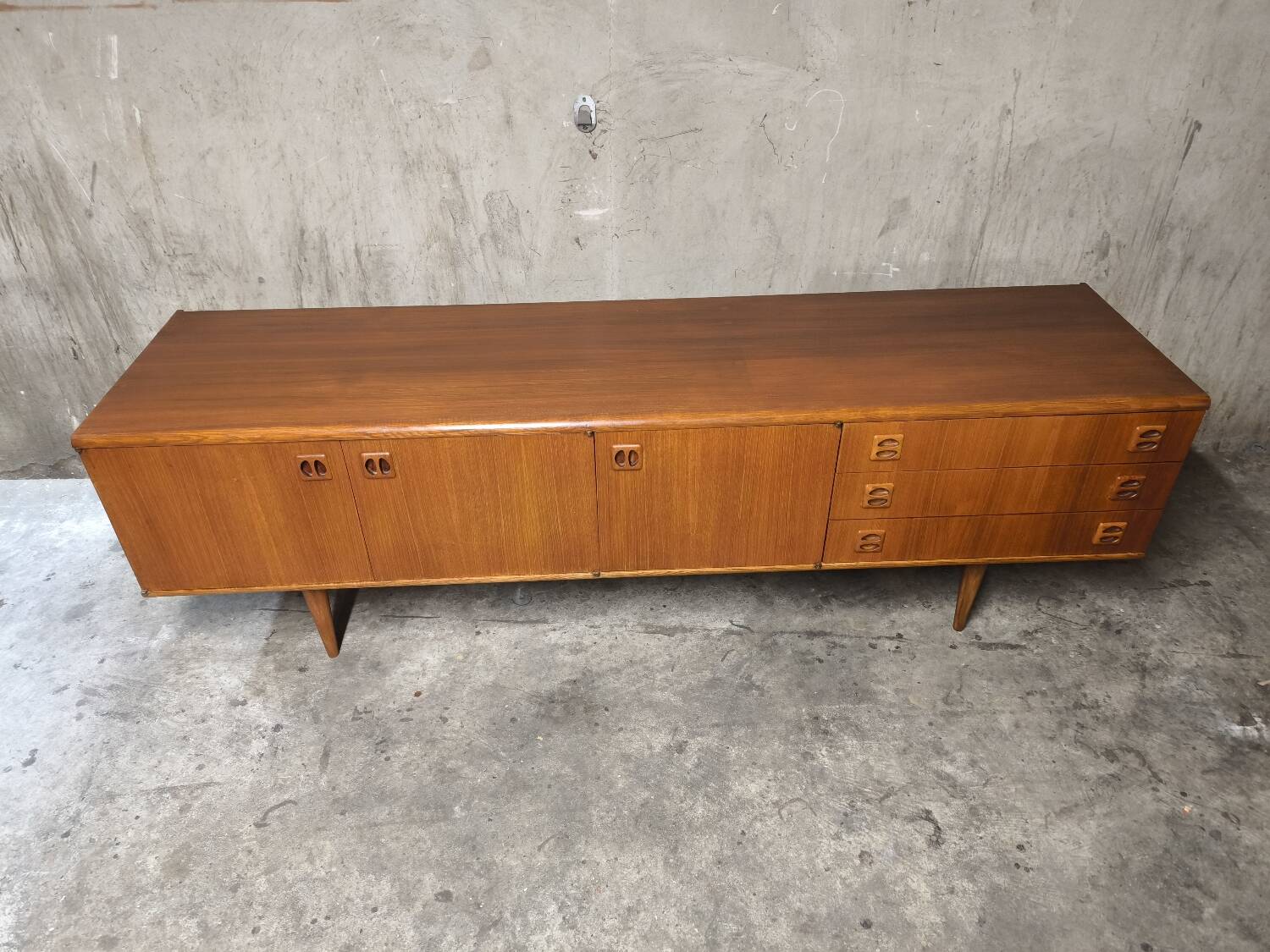 Vintage Scandinavian teak sideboard