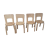4 chairs Alvar Aalto model 66