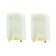 Pair of Mid-Century Ice Glass & Brass Wall Lights - Doria, Germany, 1960s