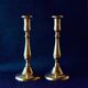 Pair of brass candlesticks