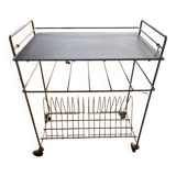 Rolling service vinyl door record storage