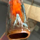 Slip glazed ceramic vase