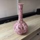Pink blown glass bud vase