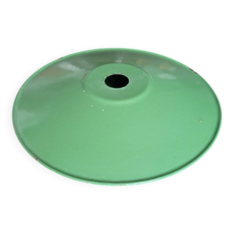 Green enameled sheet metal lampshade