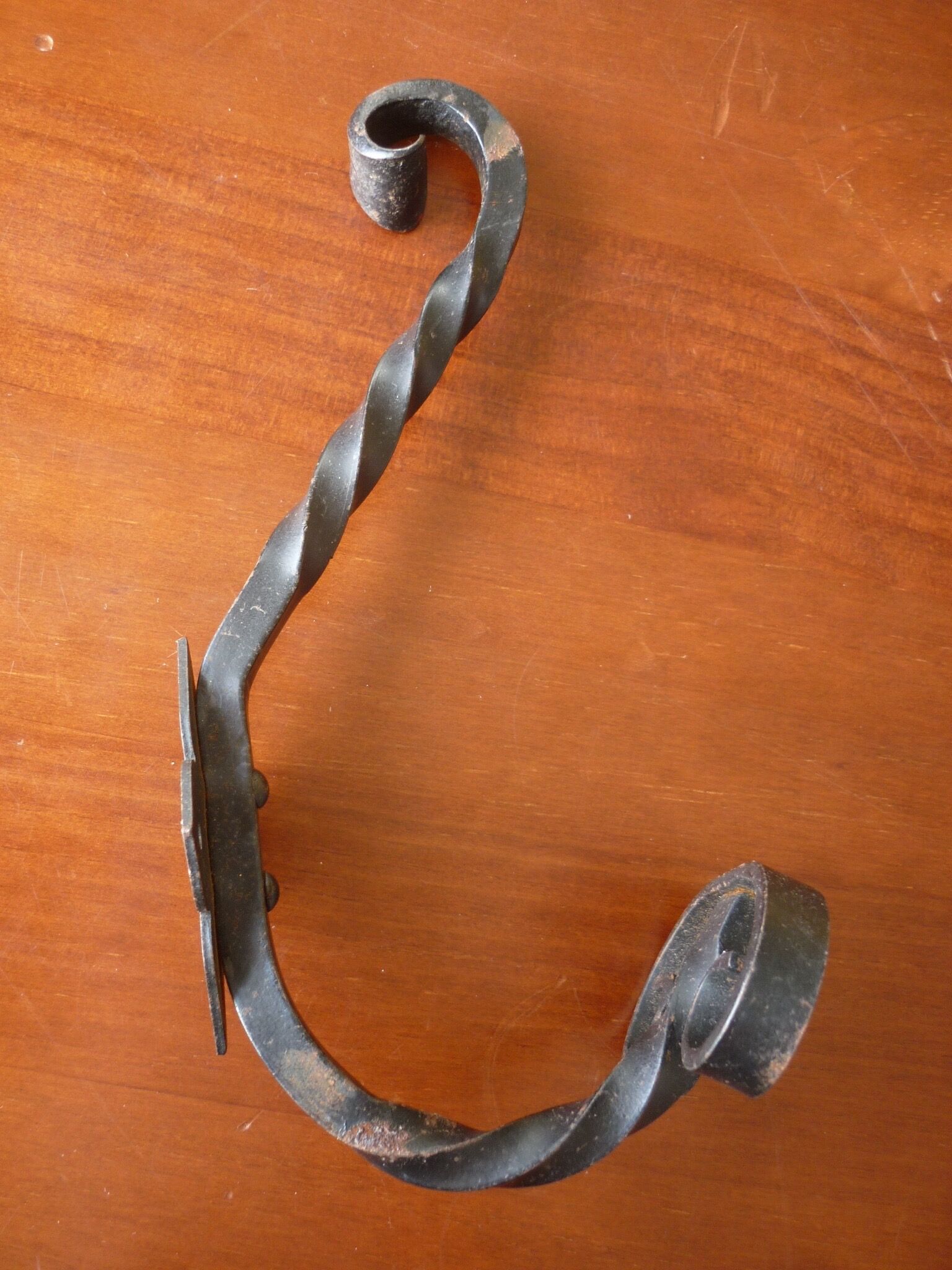 Twisted iron hook