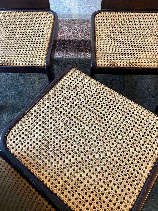 Lot de 4 chaises Pier Luigi pour Pozzi Milano 1970