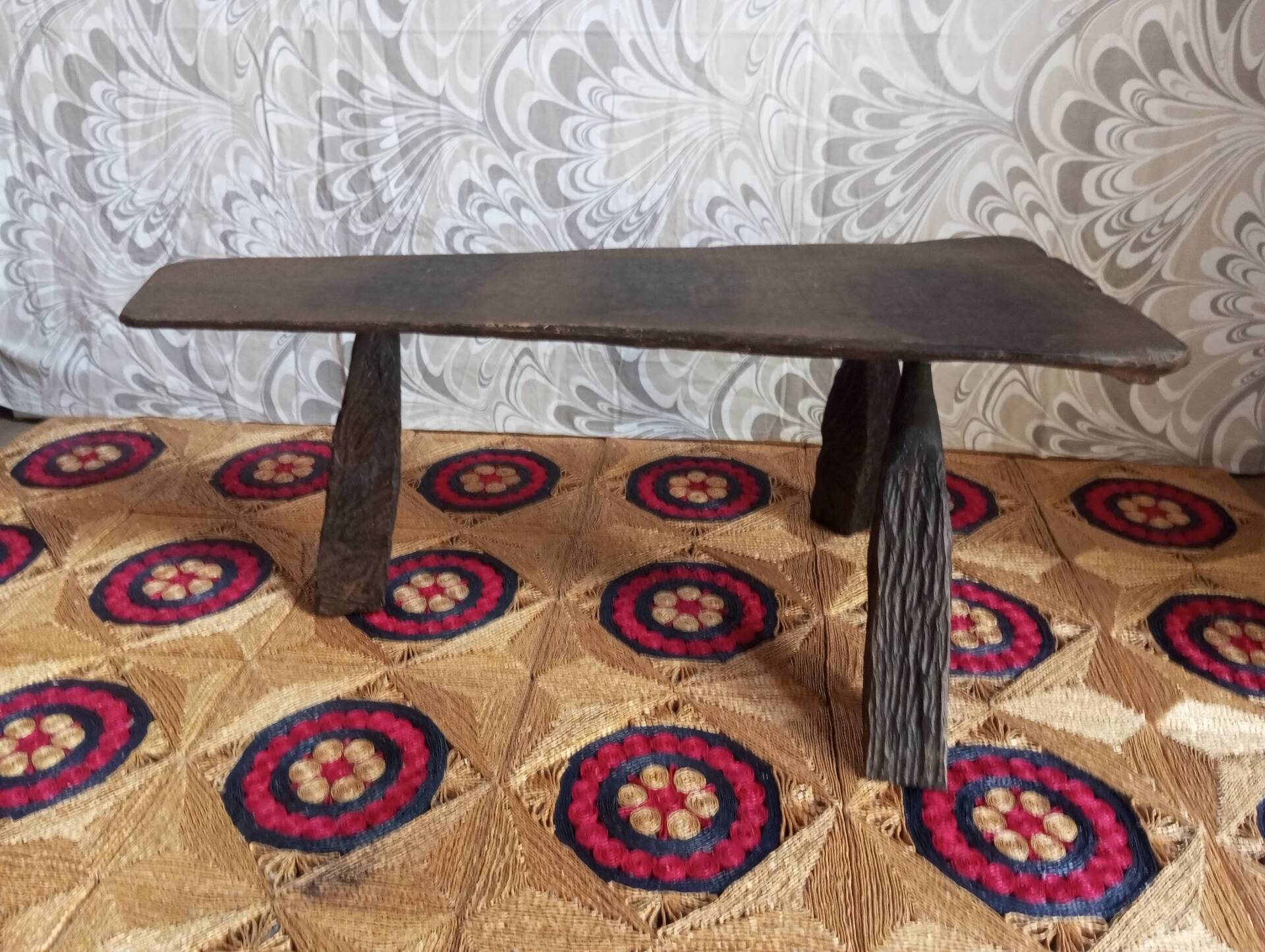 Brutalist wooden table