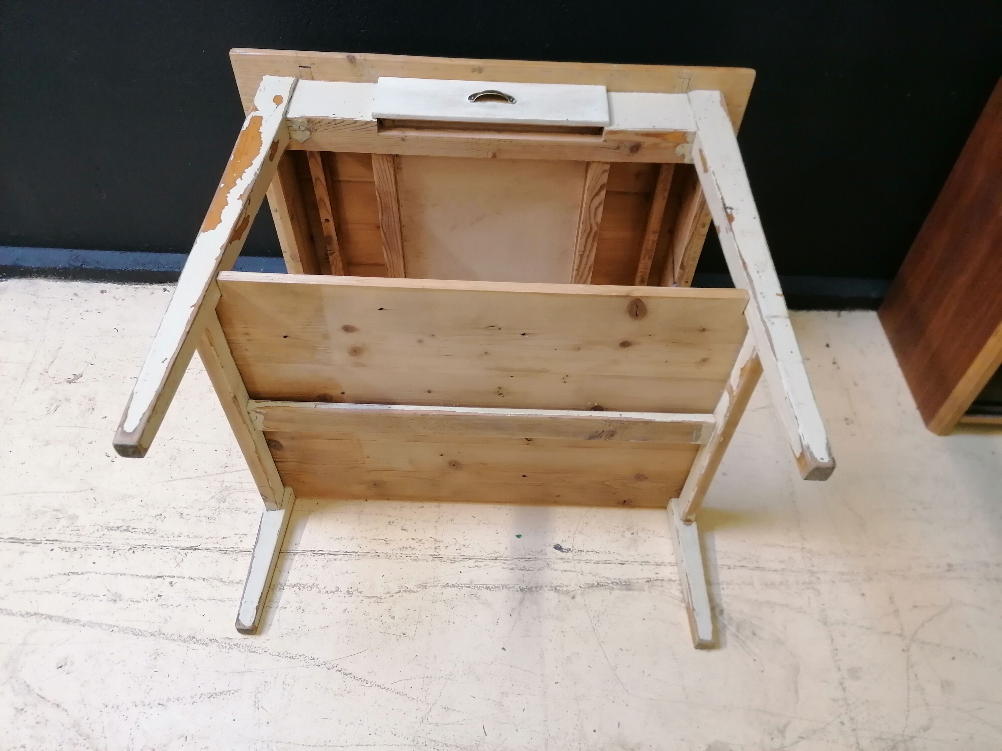 Vintage wooden desk table
