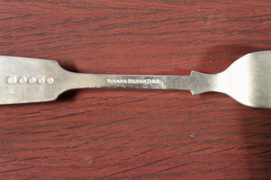 Set of 12 antique Nevada Silver D&A forks