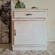Buffet - bahut blanc ancien blanc patiné