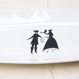 50's long oval dish