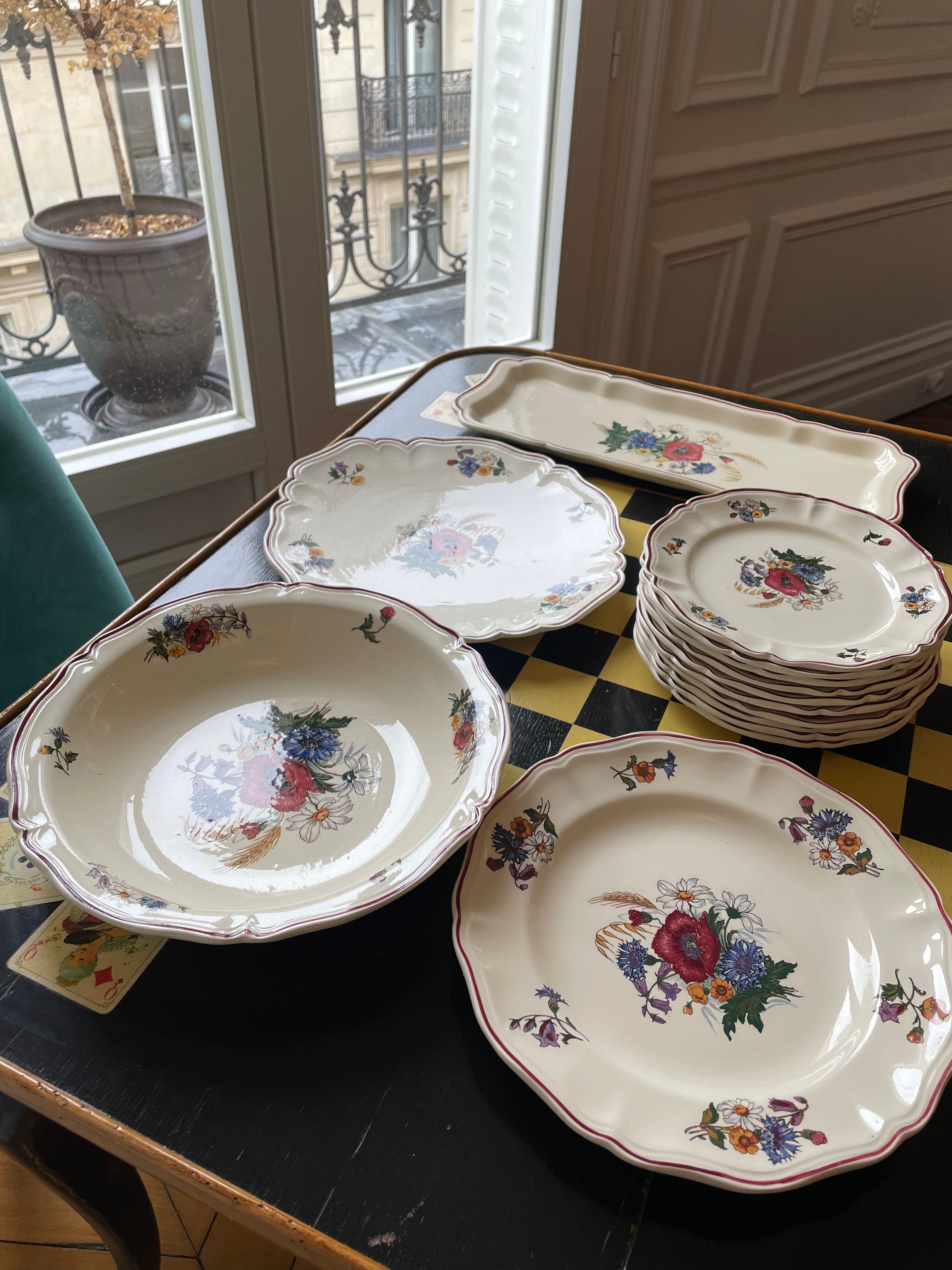 Dessert service agreste sarreguemines