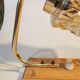 Vintage Bedside Table Lamp: Mid-Century Glass Light, Yugoslavia 1970s