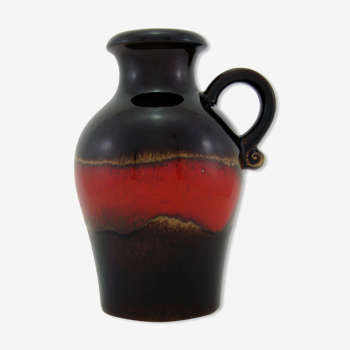 Vase en céramique décor Fabiola Scheurich Keramik - West Germany Pottery