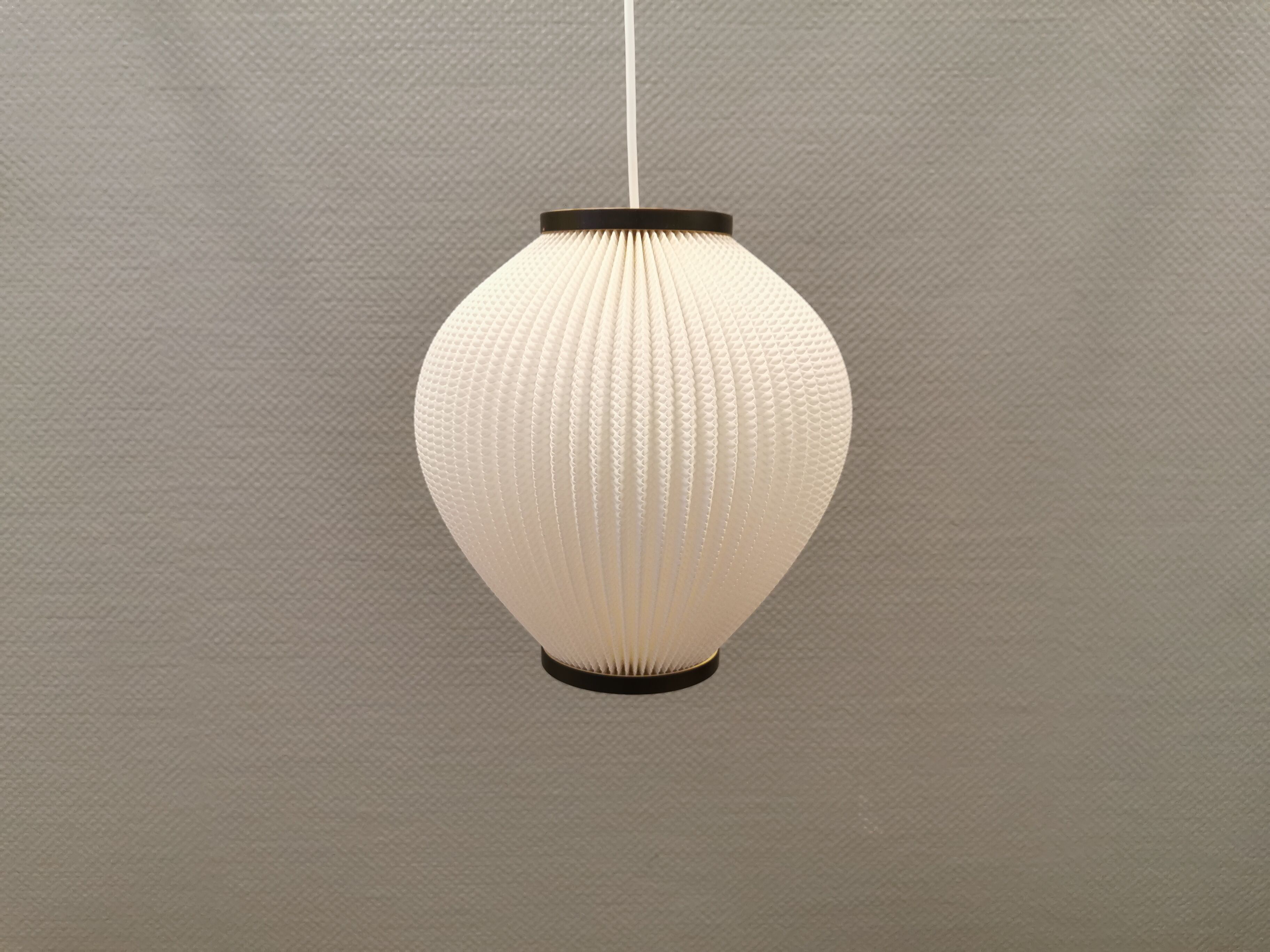 Danish pleated lamp model Pearl Shade, produced by Hoyrup Light and designed by Lars Ejler Schiøler