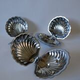 Shell pocket in silver metal from the 60s and 70s