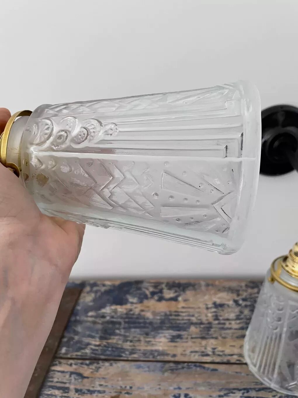 Pair of art deco wall lights